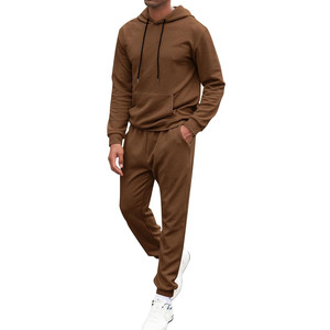 <b>Men</b> <b>Summer</b> Sportswear Tracksuit Soft Knitted 100% Cotton Breathable Comfortable Fit Hooded <b>Jacket</b> Elastic Pants Lightweight - Product Image 2