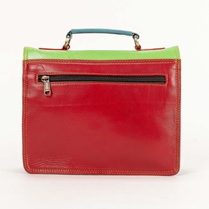 <b>Small</b> Recycled Leather Satchel Handbag Hot Selling Rainbow Color Purse Women's Stylish Unique Multi Uses Sustainable Sling Bags - Product Image 3