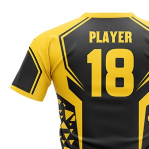 Camiseta sin mangas sublimada con diseño de animales en negro y amarillo, unisex, que absorbe la humedad, para baloncesto de invierno, personalizada, con cuello en V - Product Image 3