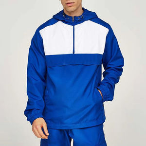 <b>Men</b> Casual Hooded Windbreaker <b>Jacket</b> Premium Lightweight Outdoor Soft Waterproof Front Logo Regular Fit Fashion Everyday - Product Image 1