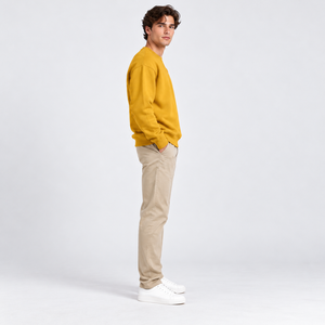 Sweat-shirt OEM pour homme, streetwear, en tissu éponge, coupe classique, vêtements de sport, tricot, fabricant, col montant, automne-hiver - Product Image 6