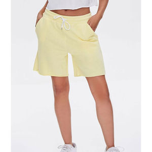 Shorts de jogging décontractés pour femme en molleton 100 % coton respirant, style vintage, avec boutons, qualité supérieure, pour l'été, personnalisables OEM - Product Image 4
