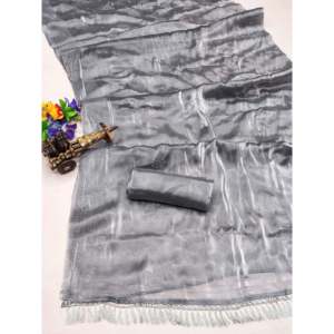 Robe de soirée de créateur Saree avec de beaux imprimés en aluminium Work Elegant Dresses - Product Image 6