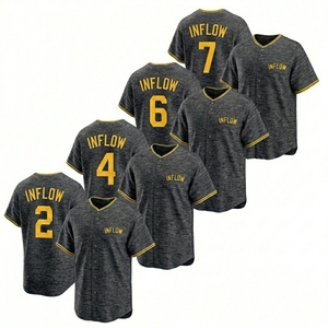Maillot de football/baseball en maille 100 % polyester à séchage rapide, antibactérien, personnalisable avec nom d'équipe sur le devant, pour adultes, vente en gros à prix réduit - Product Image 6