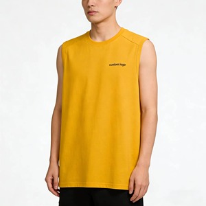 Pack of 3 <b>Black</b> Ribbed <b>Knitted</b> 100% Cotton <b>Tank</b> <b>Tops</b> for Men Breathable Beach Style Casual Ripped Look in Stock - Product Image 4