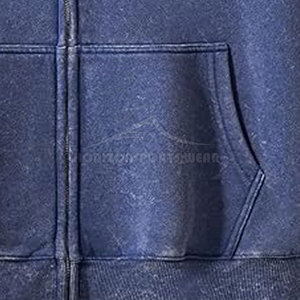 Sweat-shirts à capuche décontractés pour hommes, 100 % coton, séchage rapide, respirants, effet délavé, avec logo personnalisé, haute qualité, couleur unie, hiver - Product Image 4