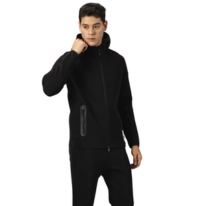 Conjunto de Sudadera con Capucha y Cremallera Completa de Forro Polar para Hombre, Chaqueta Holgada con Capucha y Pantalones de Pierna Recta, Atuendo Casual de Invierno de Dos Piezas - Product Image 6