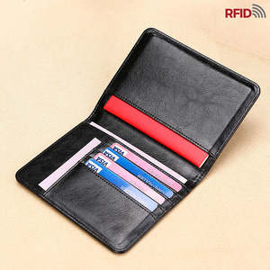 NEXXGEN Housse de passeport personnalisée en cuir véritable vintage de luxe avec blocage RFID, sans fermeture, porte-cartes tendance - Product Image 5