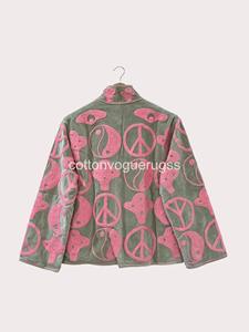 Eco-Friendly Winter Boho Handmade Velvet Suzani Embroidered Women's Luxury <b>Coat</b> for Party Wear - Product Image 4