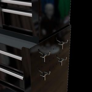 High Capacity BLACK 8-Drawer <b>Rolling</b> <b>Tool</b> Chest with Wheels Convenient <b>Tool</b> Storage Cabinet - Product Image 4