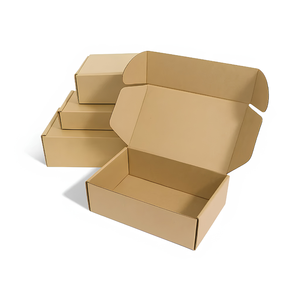 กล่องไปรษณีย์คราฟท์รีไซเคิลได้ ขนาดตามสั่ง พิมพ์โลโก้ได้ MOQ ต่ำ ขายส่ง - Product Image 3