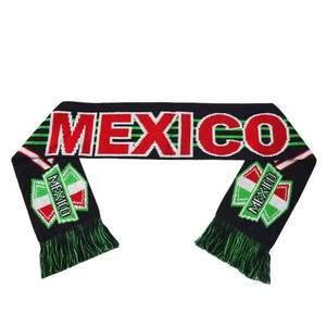 Nueva Bufanda Personalizada al por Mayor para Fanáticos del Fútbol, Tejida en Acrílico, con Diseño Cuadrado, para Hombre - Product Image 4