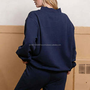 Sweat-shirt unisexe décontracté à épaules tombantes, coupe ajustée, en molleton imperméable et respirant 100 % coton, avec lettre personnalisée sur le devant – Meilleure vente - Product Image 5