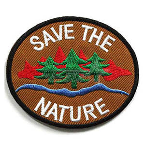 Patch brodé adhésif à bordure Merrow, couleur unie, dernier design, faible MOQ, le plus vendu - Product Image 4