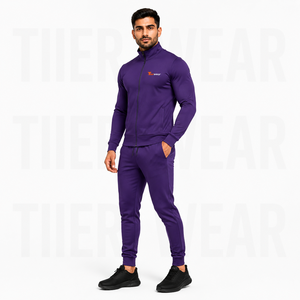 Men's Plus Size Casual Breathable Eco-Friendly Lightweight Performance Training Tracksuit Full Zip <b>Track</b> <b>Jacket</b> Tapered <b>Track</b> - Product Image 2