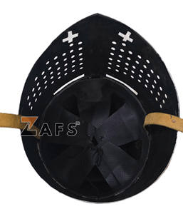 Casco Templario de Acero Ligero, Armadura Medieval de Caballero, Hecho a Mano, Usable para Disfraces de Cosplay para Adultos - Product Image 5