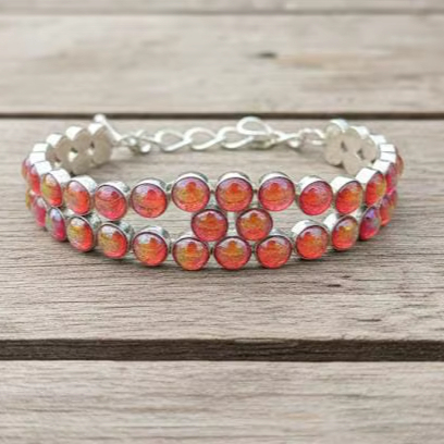 Seed Bead Flower Bohemian Crystal Cuff Bracelet Silver Plated Gift Anniversary For Woen Jewelry Handmade Bracelet Top Quality