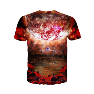 T-shirt tendance à col rond pour homme, en coton léger, imprimé numériquement, séchage rapide, avec logo personnalisé, style streetwear, idéal pour l'été - Product Image 4