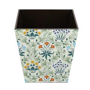 Poubelle en bambou Skies Trader Square, poubelle conique en bois naturel, poubelle de bureau, poubelle de chambre, poubelle de rangement intérieure, seau à déchets - Product Image 5