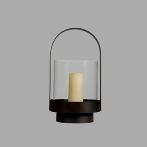 Farol de Metal y Vidrio de Diseño Único con Acabado Verde - Product Image 4