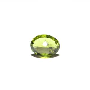 Natural Sky Blue Peridot 4.65 Carat Oval Faceted Loose Gemstone for Fine Jewelry - Product Image 2