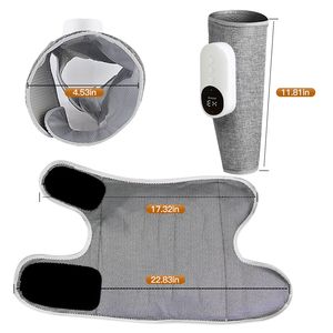 Massaggiatore Elettrico Portatile Senza Fili per Gambe e Polpacci, Ricaricabile, con Compressione d'Aria e Fascia Regolabile, 3 Modalità di Intensità - Product Image 6