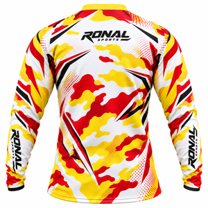 Maillot de motocross en tissu mesh extensible unisexe, pour équipes de course et de VTT, en promotion. - Product Image 2
