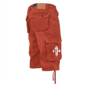 Pantalones Cortos de Mezclilla para Hombre, de Alta Calidad, con Estampado de Serigrafía, Estilo Jeans, de Pierna Ancha, Material Spandex/Poliéster - Product Image 6