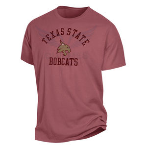 Camiseta personalizada para hombre de los Texas State Bobcats, camiseta gráfica universitaria de alta calidad en color granate, camiseta personalizada de algodón con cuello redondo. - Product Image 5