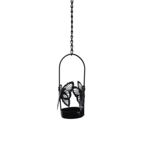 Hanging Aluminum <b>Tea</b> Light Holder Black Painted Waterproof Decorative Candle <b>Stand</b> for Indoor Home Villa Dinner Wedding - Product Image 1