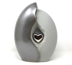 Urnas de Cremación para Adultos y Mascotas, Diseño de Lágrima con Corazón, Color Gris Oscuro Antiguo, 200 Pulgadas Cúbicas, Ecológicas, Duraderas y Personalizables - Product Image 2