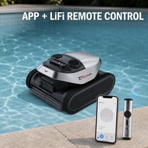 Limpiador Robótico Inalámbrico para Piscinas con Control Remoto LiFi por Aplicación y Limpieza Inteligente por Zonas para Piscinas Enterradas - Product Image 1