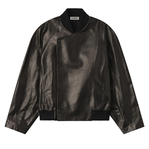 Custom Men's Full Grain Cow <b>Leather</b> Raglan Bomber <b>Jacket</b> Luxury Oversized Outerwear Private label <b>leather</b> top OEM Manufacturer - Product Image 4