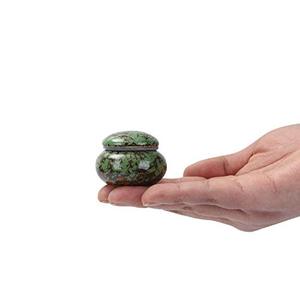 Superior Aluminum <b>Keepsake</b> <b>Memorial</b> Cremation Urn Ash Holder Crafted With Stylish Decorative Texture And Secure Closure - Product Image 2
