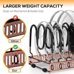 ชั้นวางของแข็งแรงทนทานพร้อมชั้นวางกว้างขวาง |   อุปกรณ์จัดระเบียบที่สมบูรณ์แบบสำหรับบ้านและสำนักงาน - Product Image 5