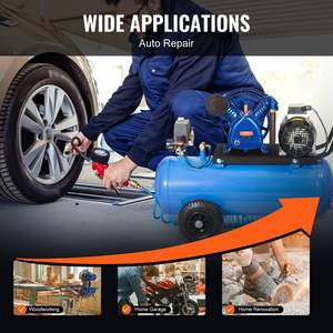 Tête de pompe à piston 2 cylindres 5.5HP 5.75CFM @ 90PSI pour compresseurs d'air - Product Image 6