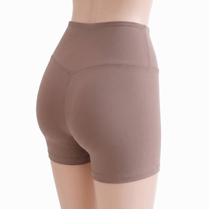 Shorts de Yoga de Cintura Alta para Mujer, Personalizados OEM, con Cordón Frontal, Elásticos en 4 Direcciones, 220GSM, Spandex y Nailon - Product Image 5