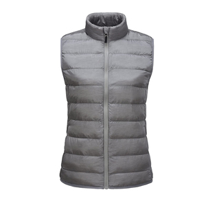 <b>Men's</b> Lightweight Winter Puffer Vest Stand Collar Zip up Solid <b>Burgundy</b> Polyester Filled Casual 220g <b>Waistcoat</b> - Product Image 5