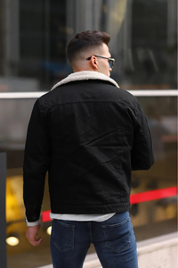 Chaqueta Cortavientos de Piel Sintética con Cierre y Manga Larga, Color Sólido, Nueva Colección 2026 - Product Image 2