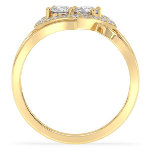 Bague de fiançailles REYES classique en argent sterling 925 avec moissanite taille brillant rond de 1,04 carat, cadeau d'anniversaire, bijoux fins - Product Image 6