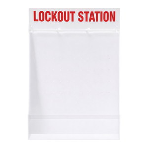 Estación de bloqueo de pared grande personalizada Brady con cubierta transparente para almacenamiento LOTO (Corea) - Product Image 1