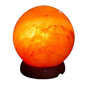 Lámpara de Sal del Himalaya Redonda Tallada en Material Orgánico, Decoración Ecológica para el Hogar, Decoración Feng Shui, Sian Enterprises - Product Image 5