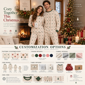 <b>Family</b> <b>Matching</b> Long Pants Set Christmas <b>Family</b> Long Sleeve Sleepwear Christmas Women Loungewear Set OEM Supplier Women Apparel - Product Image 5