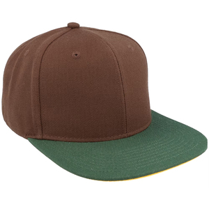 Casquettes Snapback personnalisées de haute qualité avec logo brodé, casquette de baseball à visière plate marron, casquettes Snapback unisexes - Product Image 4