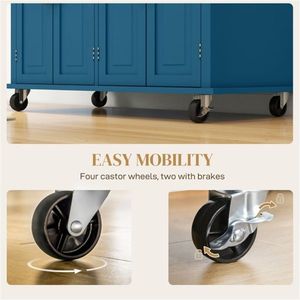 Kitchen Storage Cabinet for Organization and Presentation Kitchen Island with Stylish Design - Product Image 4