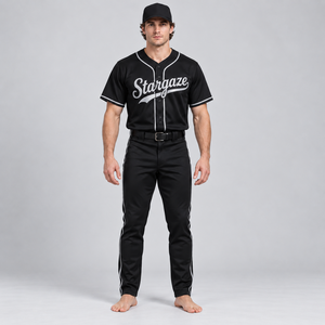 Uniforme de béisbol personalizado con material transpirable, comodidad flexible, diseño elegante para el equipo, costuras duraderas y profesional. - Product Image 5