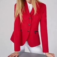 Veste d'hiver sans manches en polaire polyester/coton pour femmes équestres, respirante, fermeture à boutons, OEM