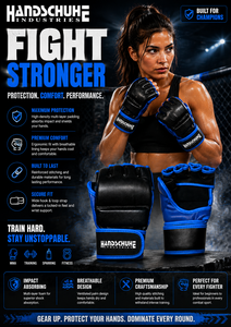 Gants de boxe en cuir épais, Mitaines thaïlandaises MMA à demi-doigts, Équipement d'entraînement professionnel, Fermeture auto-agrippante, Sangle de poignet réglable - Product Image 5