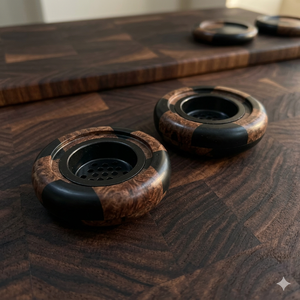Quemador de Incienso de Resina Hecho a Mano, Ecológico, Duradero, para Todas las Estaciones, con Incrustaciones de Madera, Porta Bakhoor, Aromaterapia - Product Image 5