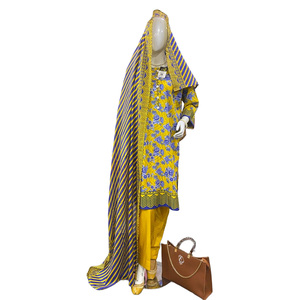 Collection de tenues pakistanaises tendance pour femmes, ensemble imprimé 3 pièces, vêtements de fête estivaux à la mode - Product Image 5